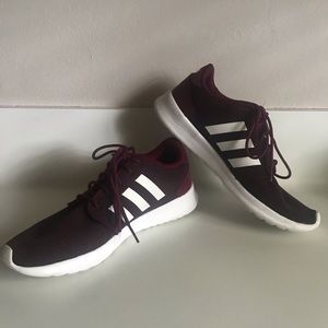 Burgundy Adidas Lightweight Shoes